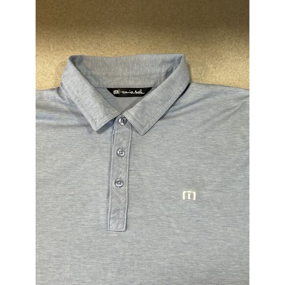 Travis Mathew Polo Shirt Men’s Size XL Blue Golf Pullover Stretch Cotton Blend - Picture 4 of 7